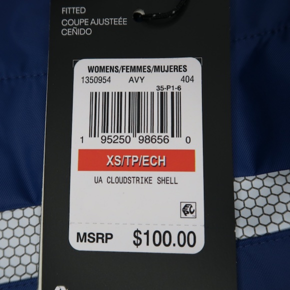 Under Armour Cloudstrike Shell Jacket 1350954 404 Indigo Blue - Picture 13 of 15